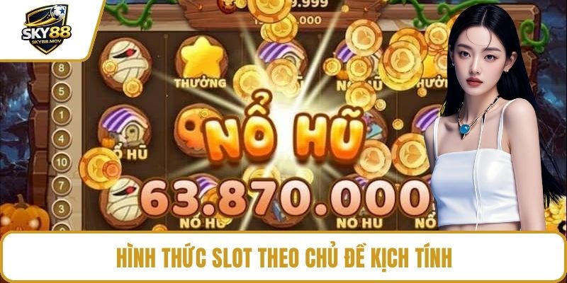 Hình thức slot theo chủ đề kịch tính