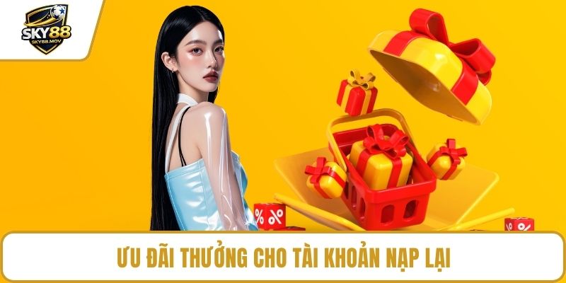 Ưu đãi thưởng cho tài khoản nạp lại