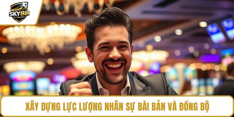 Xây dựng lực lượng nhân sự bài bản và đồng bộ